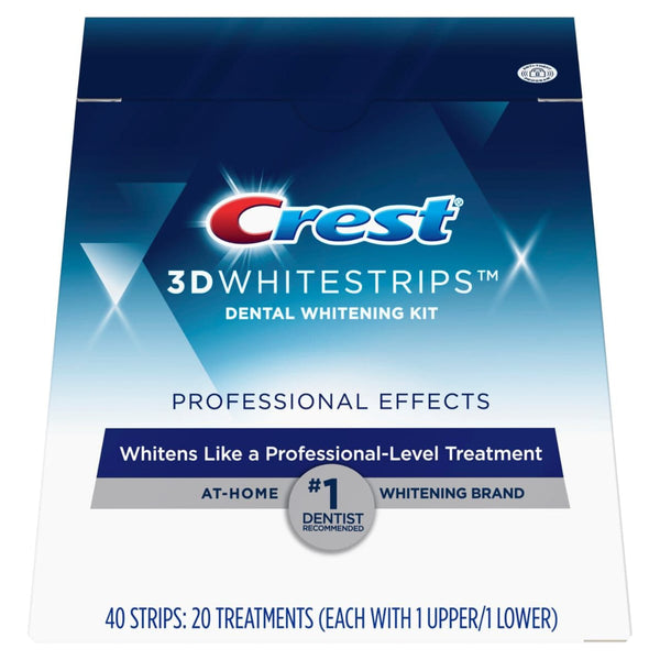 Crest 3D Whitestrips Professional Effects At-Home Brightening Treatment, 40 Strips