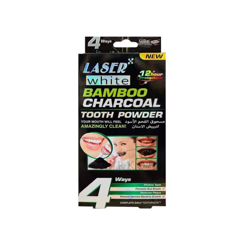 Laser white Charcoal Teeth Whitening Powder for Teeth, 20g
