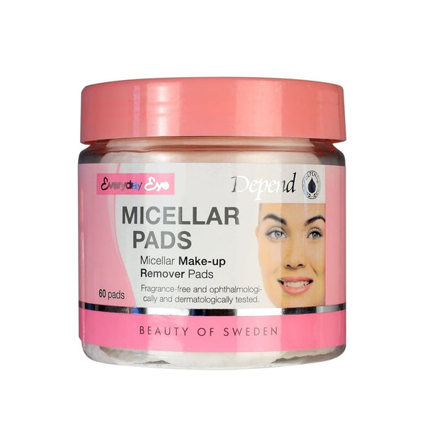 Depend Micellar Makeup Remover Pads Fragrance-Free Gentle Cleansing 60 Count