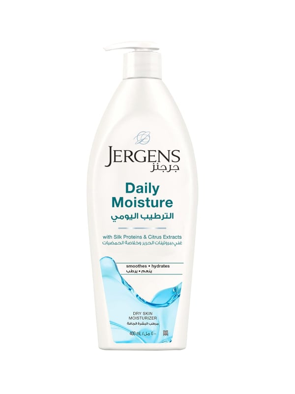 Jergens Daily Moisture Lotion with Silk Proteins and Citrus Extract, 400 ml