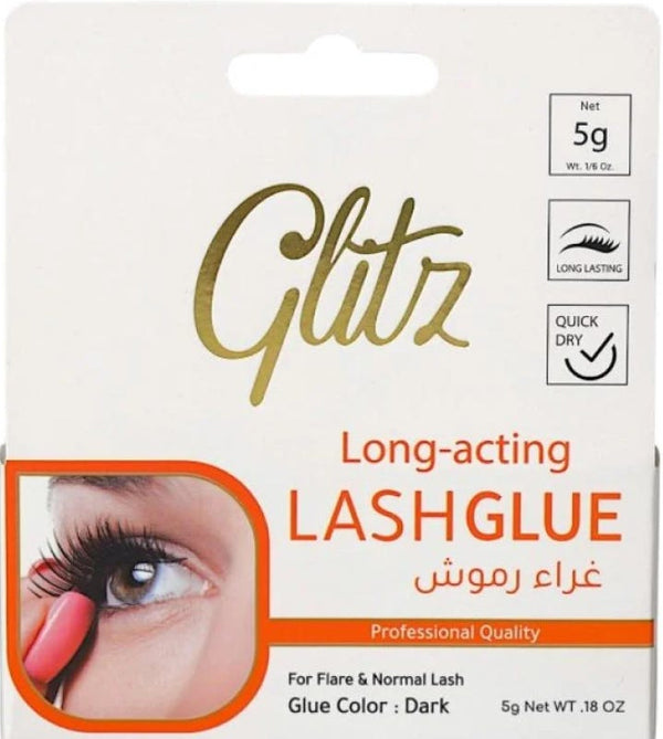 Glitz Dark Eyelash Glue Liquid False Lash Adhesive, 5 gm