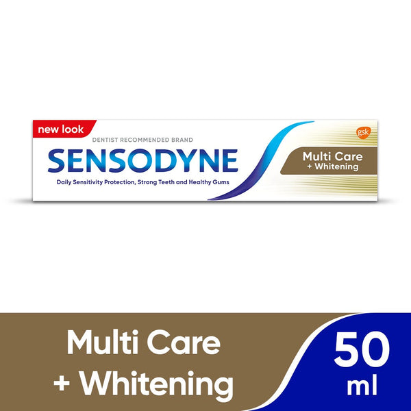 Sensodyne Multi Care Toothpaste Paste Fluoride Sensitivity Protection Brightening 50 ml