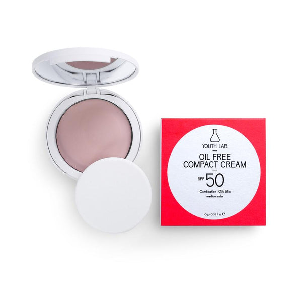 Youth Lab Oil Free Compact Cream SPF 50 Matte Finish Medium Shade