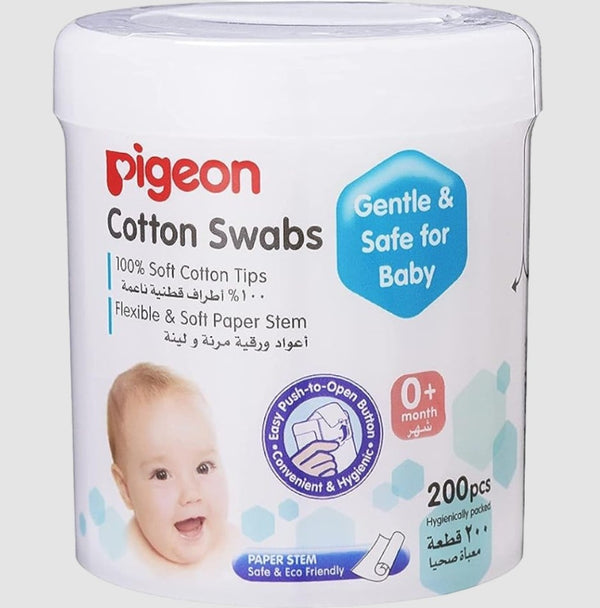 Pigeon Cotton Swabs Soft Cotton 200 Pieces