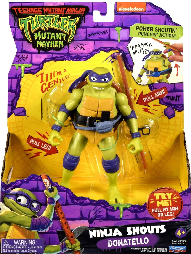 Teenage Mutant Ninja Turtles Ninja Shouts Donatello Talking Action Figure, 5.5 Inch