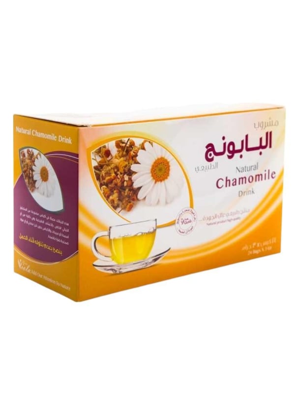 viola flower Natural Chamomile Herbal Drink Tea Bags, 24 3 g
