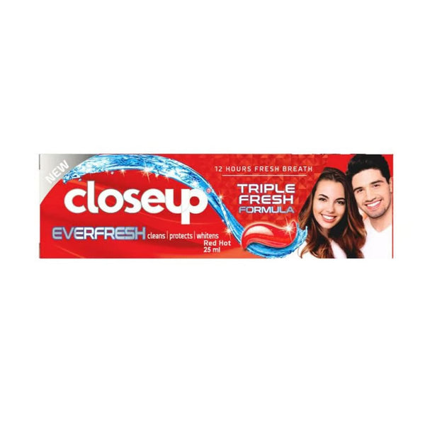 Close Up Red Hot Toothpaste Triple Fresh Formula Fluoride Spicy Flavor 25ml