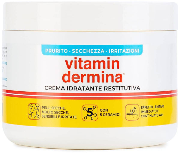 Vitamin Dermina Restoring Moisturizing Cream Rich Fast-Absorbing Ceramides 400ml