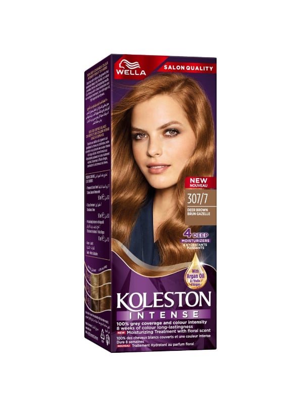 Koleston Gazelle Brown Permanent Hair Dye Cream Argan Oil 307/7