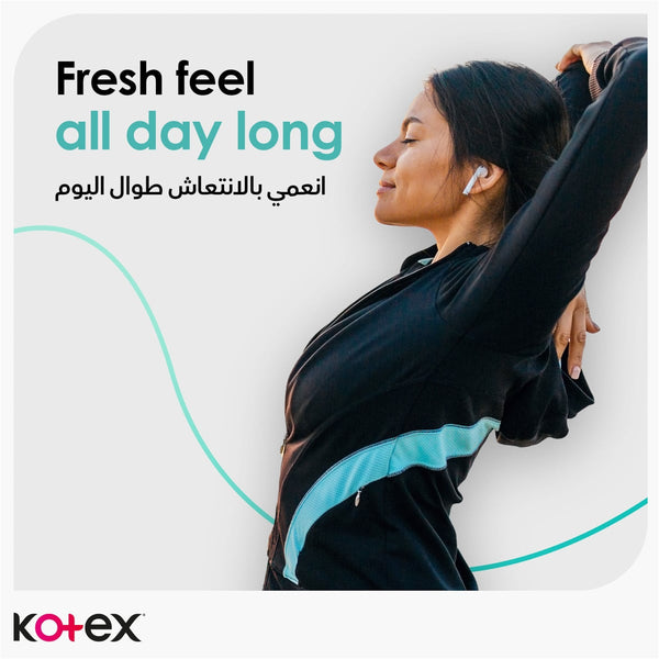 Kotex Daily Protect Long Panty Liners Antibacterial Odor Control