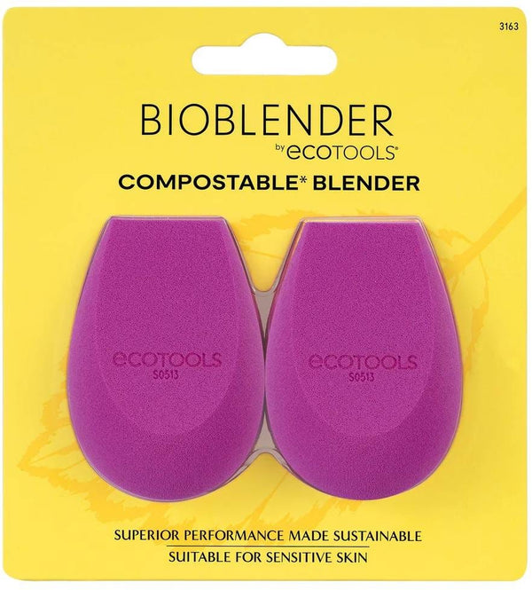 EcoTools BioBlender Makeup Blending Sponge Duo Vegan Compostable 2 Count