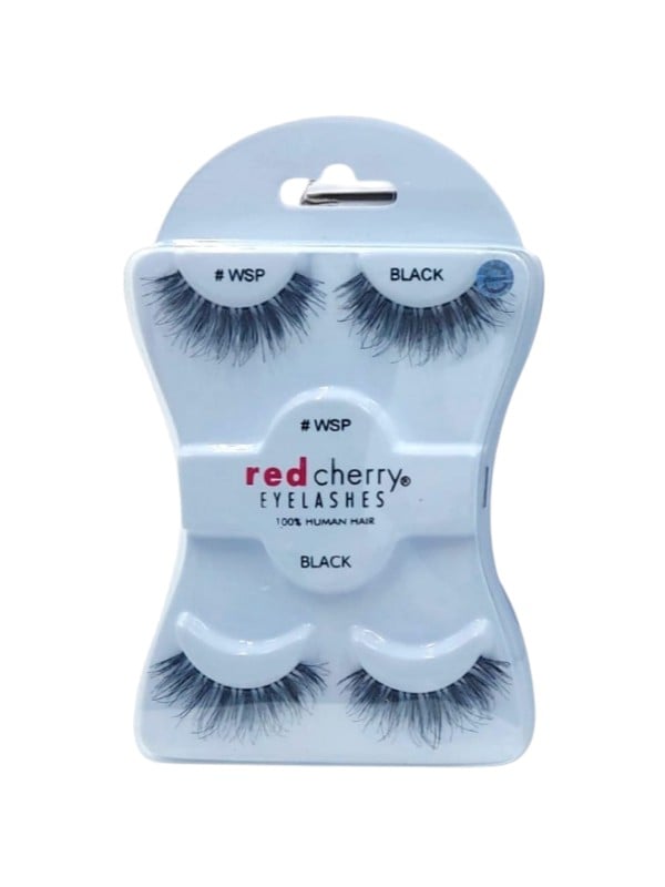 Red Cherry False Eyelashes Lightweight Natural-Style Length and Volume #WSP, 2 Pairs