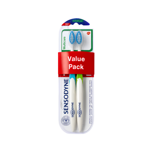 Sensodyne Medium Soft Toothbrush 2 Pack Assorted Colors