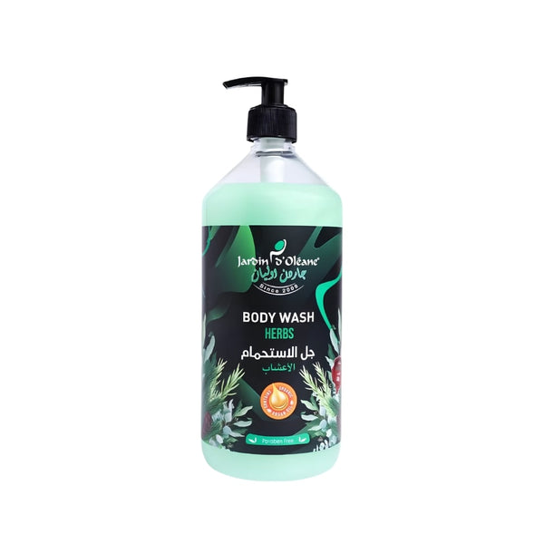 Jardin d'Oleane Herbal Shower Gel Argan Oil Refreshing Lather 1 Liter