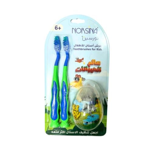 Noursin Children's Toothbrush Soft Bristles Ergonomic Handle Ages 2+
