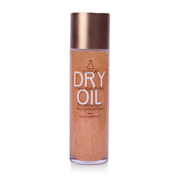 Youth Lab Shimmering Dry Oil Face, Body & Hair Oil with Argan, Sesame & Hazelnut Oils, 100ml