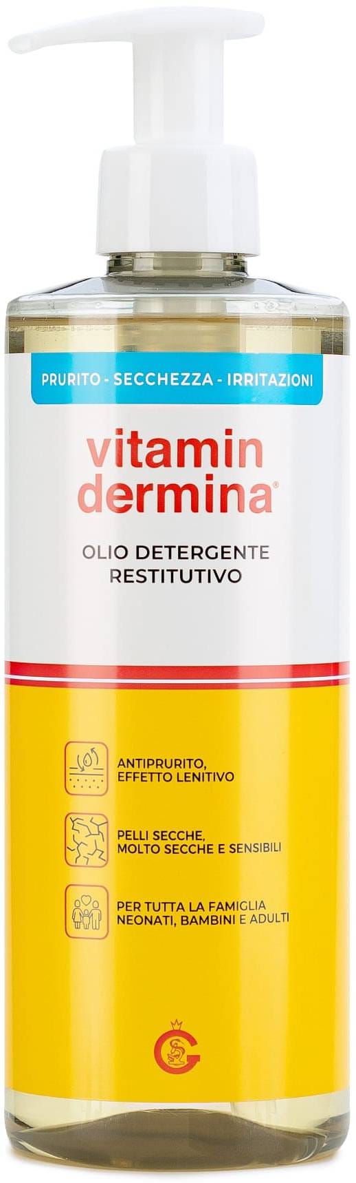 Vitamin Dermina Restoring Cleansing Oil Face & Body Niacinamide Vitamin F 250ml
