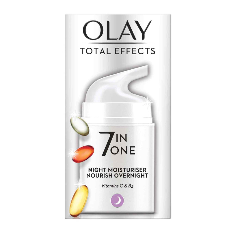 Olay Total Effects Night Firming Facial Moisturizer Cream, Vitamin-Rich Complex, 50 ml