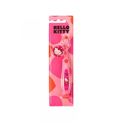 Hello Kitty Kids Toothbrush with Cap, Ultra-Soft Bristles