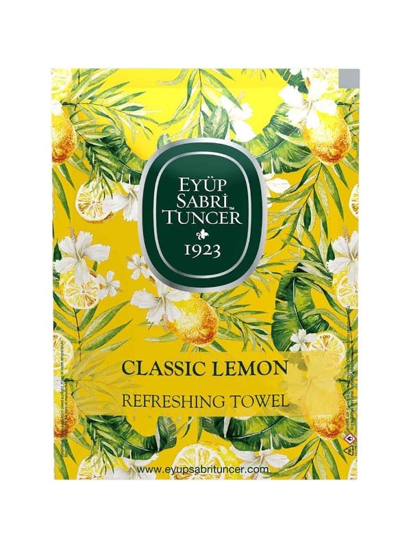 Eyup Sabri Tuncer Classic Lemon Refreshing Wet Wipes, 50 Tissues