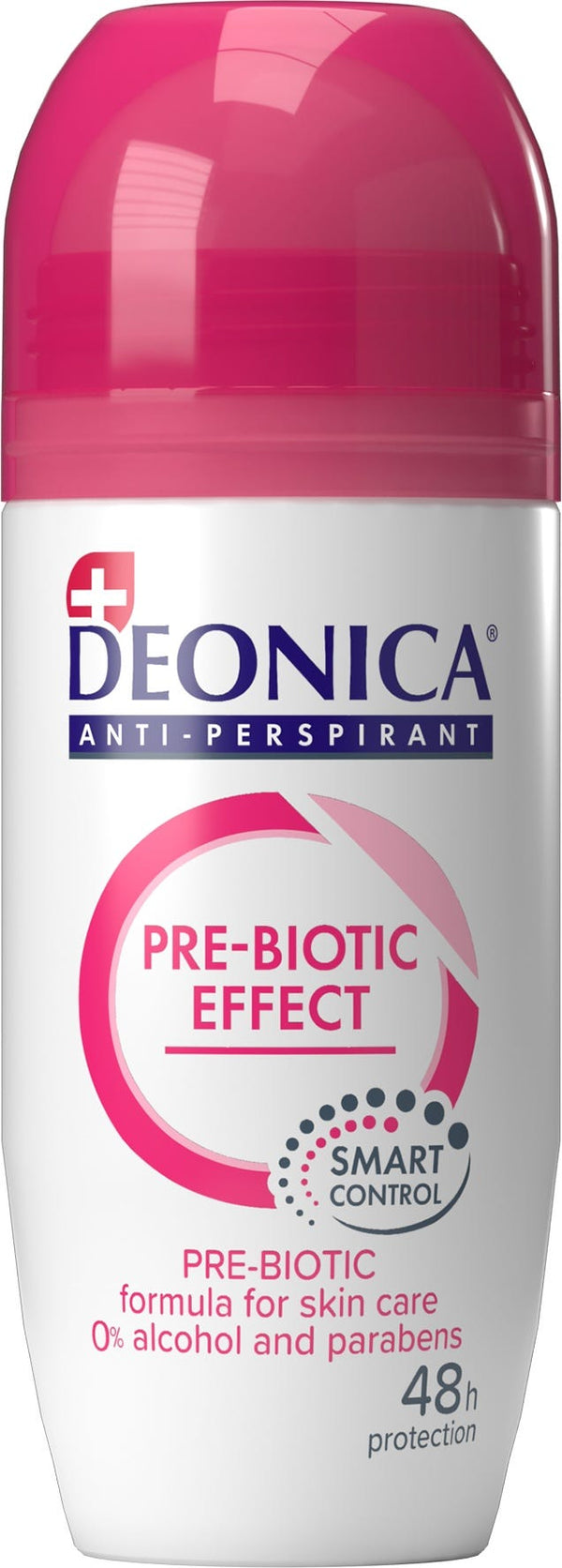 Deonica Pre-Biotic Effect Roll-On Deodorant Smart Control Floral Fruity Musk Vanilla 50 ml