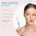 Furr Face Razor For Women Facial Hair Removal Safety Blade