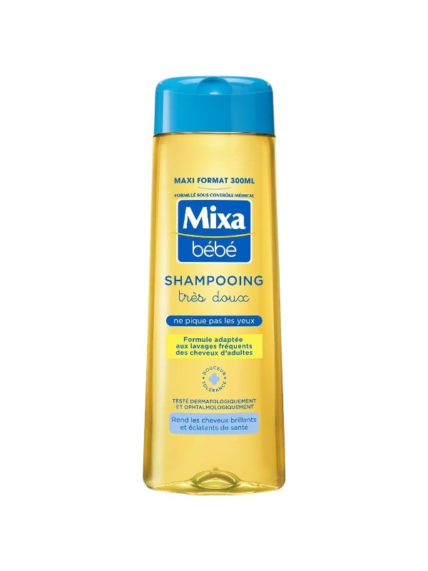 Mixa Very Gentle Baby Shampoo Mild Tear-Free Formula for Soft, Shiny Hair 300ml