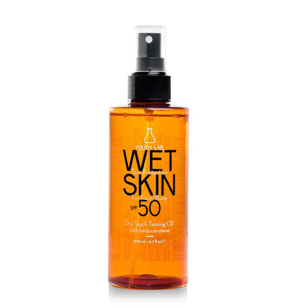 Youth Lab Wet Skin SPF 50 Spray Sunscreen for Face and Body, Beta-Carotene, 200ml