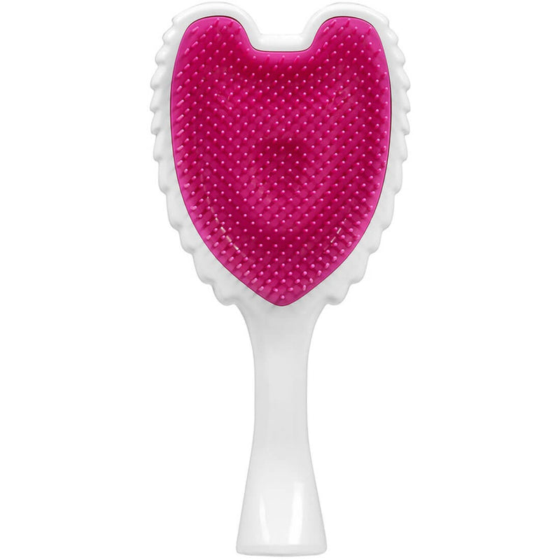 Tangle Angel Reborn Eco-Friendly Hair Brush White with Fuchsia Bristles