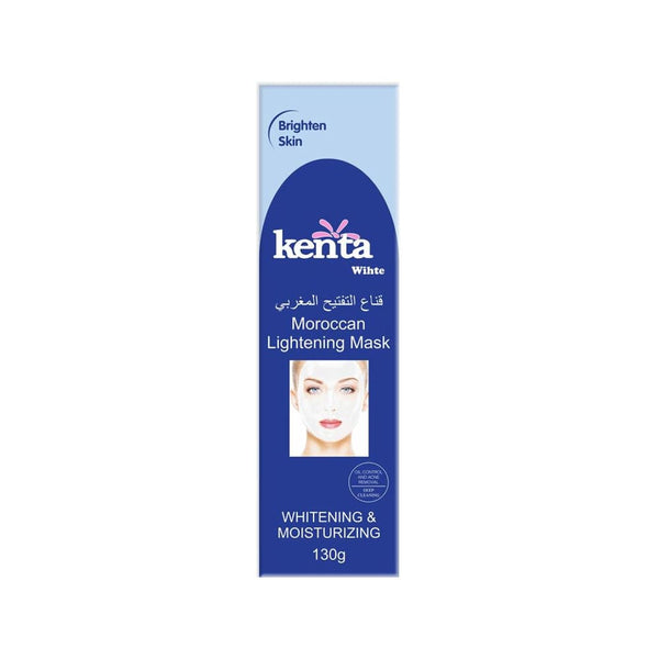 Kenta White Moroccan Face Mask Creamy Deep Cleansing Brightening Formula 130g