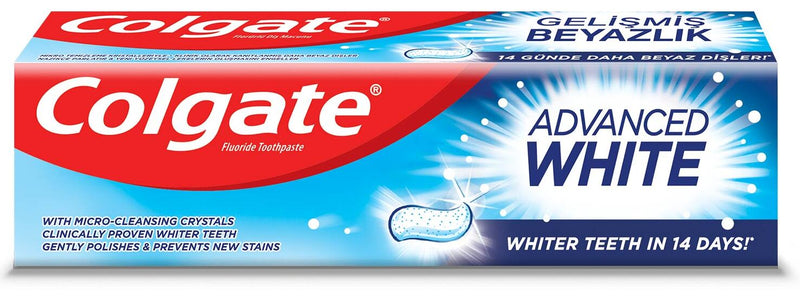 Colgate Advanced Toothpaste Paste with Micro-Cleansing Crystals, Brightening Care, 125 ml
