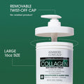 Advanced Clinicals Collagen Body Cream, Fragrance-Free, with Green Tea Aloe Vera and Chamomile