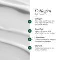 Advanced Clinicals Collagen Body Cream, Fragrance-Free, with Green Tea Aloe Vera and Chamomile