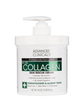 Advanced Clinicals Collagen Body Cream, Fragrance-Free, with Green Tea Aloe Vera and Chamomile
