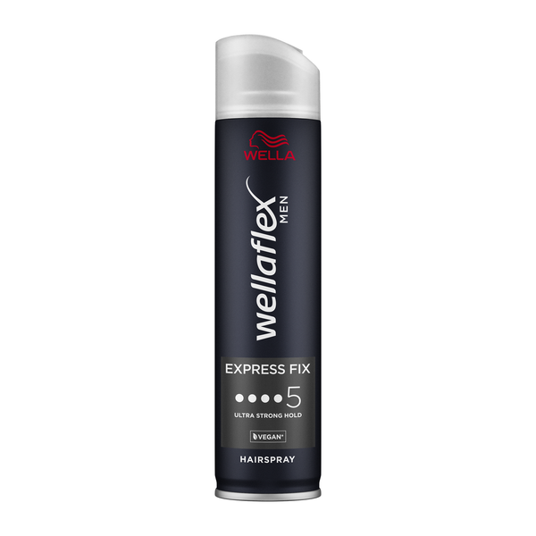 Wella Wellaflex Men Express Fix Hairspray, Ultra-Strong Hold Level 5, 250 ml