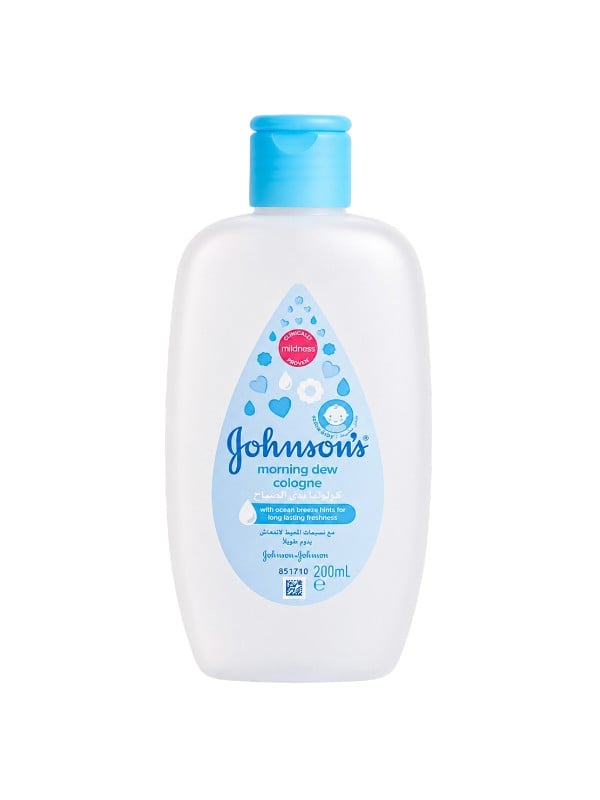 Johnson's Baby Cologne Morning Dew Alcohol-Free Fresh Scent 200ml