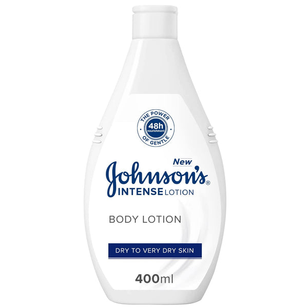 Johnson's Intense Body Lotion Dry to Very Dry Skin Glycerin Shea Butter Vitamin E 400 ml