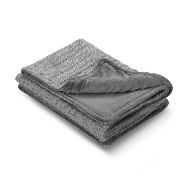 Medisana HB 680 Knitted Electric Heating Blanket, Reversible, 160 x 120 cm