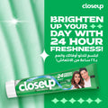 Closeup Triple Fresh Gel Toothpaste Menthol Flavor Zinc Formula 120 ml