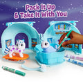 Crayola Scribble Scrubbie Arctic Igloo Playset Color-Changing Pets with Washable Markers