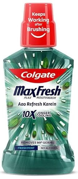Colgate Plax Fresh Mint Alcohol-Free Mouthwash 500 ml