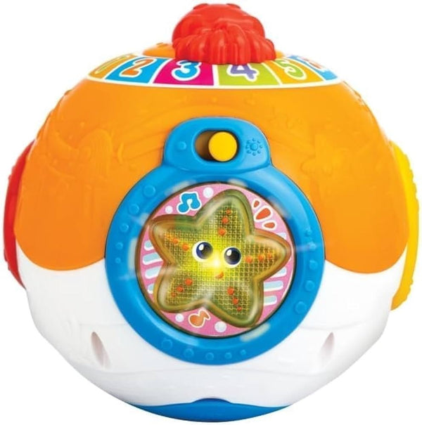 Winfun Roll 'N Learn Activity Ocean Ball Interactive Baby Toy, Lights and Sounds, 8 Months+