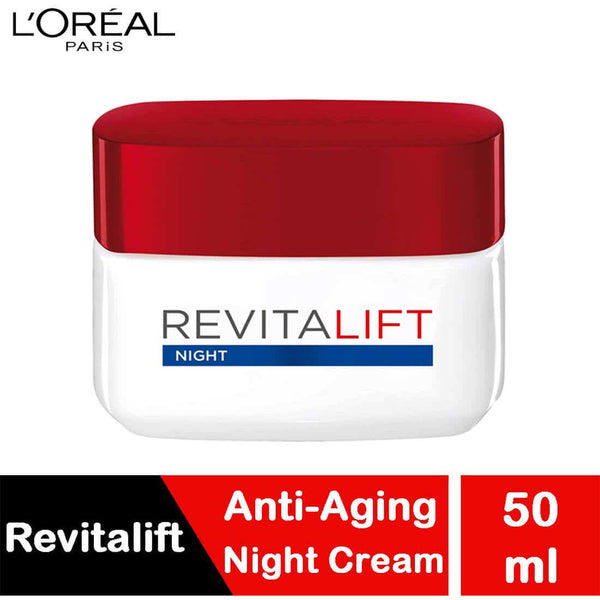 L'Oreal Paris Revitalift Night Cream Moisturizer with Pro-Retinol A, 50 ml