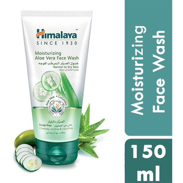 Himalaya Aloe Vera Cucumber Face Wash Cream Cleanser for Normal to Dry Skin 150 ml