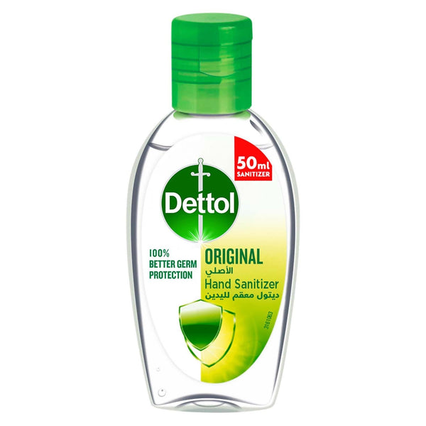 Dettol Original Hand Sanitizer Gel Rinse-Free Non-Sticky 50 ml