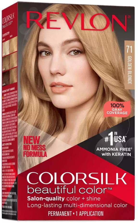 Revlon Colorsilk Golden Blonde 071 Permanent Hair Colour Kit, 1 Piece