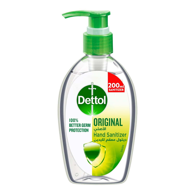 Dettol Instant Hand Sanitizer Gel Original No-Rinse 200 ml
