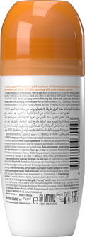 Deonica Vitamin Care Roll-On Deodorant with D-Panthenol, Vitamins E and F, Floral Berry, 50 ml