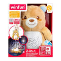 Winfun 2-in-1 Starry Lights Bear Plush Nightlight and Star Projector with Lullabies