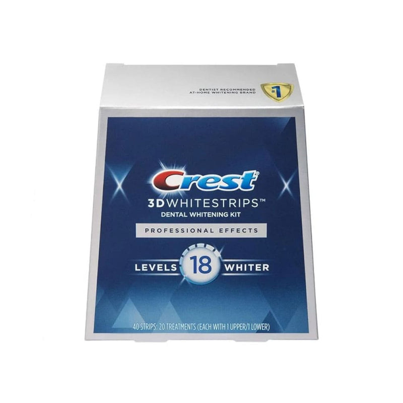 Crest 3D White Professional Effects Brightening Strips, Secure Bonding, 40 Strips